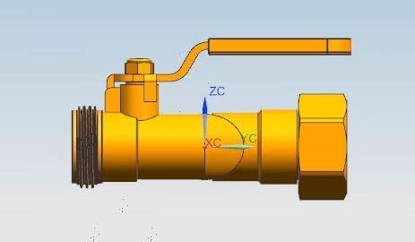Garden Hose Splitter, 3/4” Rust and Freeze Resistant Outdoor Hose Manifold with 2 Red Extra Long Handles Faucet Adapter-Heavy Duty Brass Nickel Plated 2-Way Valve