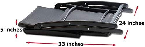 Heavy Duty Adjustable Reclining Folding Chair Outdoor Indoor Garden Pool Steel Camping Deck Backyard Chairs