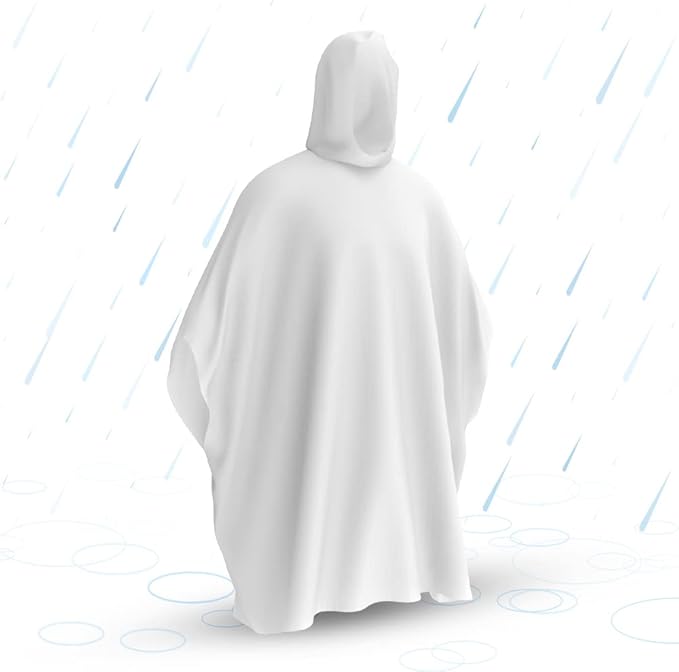 Hagon PRO Disposable Rain Ponchos for Adults (5 Pack)