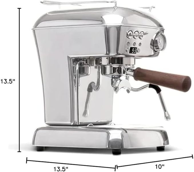 Ascaso Dream PID Programmable Home Espresso Machine w/Volumetric Controls, 120V (Aluminum)
