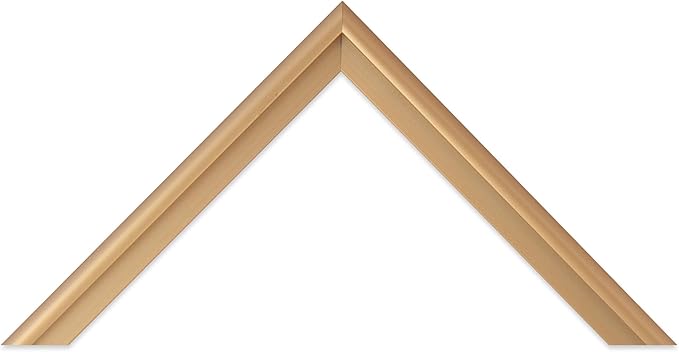 Frame My Mirror Gold Metal Framed Mirror, 32" x 54" Champagne Bronze Mirror for Bathroom, Metal Frame, True Reflections Glass, Stanton Design, Hangs Horizontally or Vertically, Made in USA