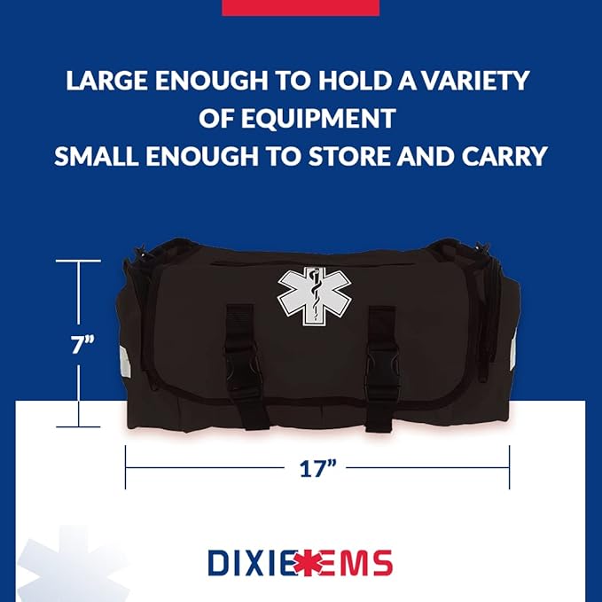 Dixigear First Responder On Call Trauma Bag W/Reflectors - Black