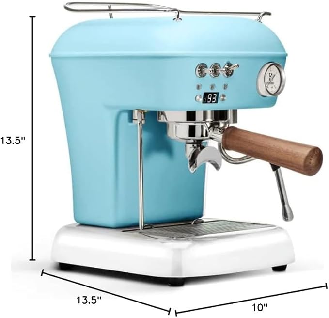 Ascaso Dream PID, Programmable Home Espresso Machine w/Volumetric Controls, 120V (Kid Blue)