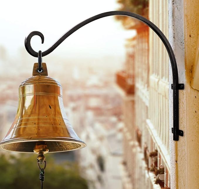 AJART Plant Hanger Bracket Outdoor: 16-Inch Metal Bird Feeder Wall Hooks - 2 Pieces Heavy Duty Plant Hanger Hook for Hanging Flower Baskets