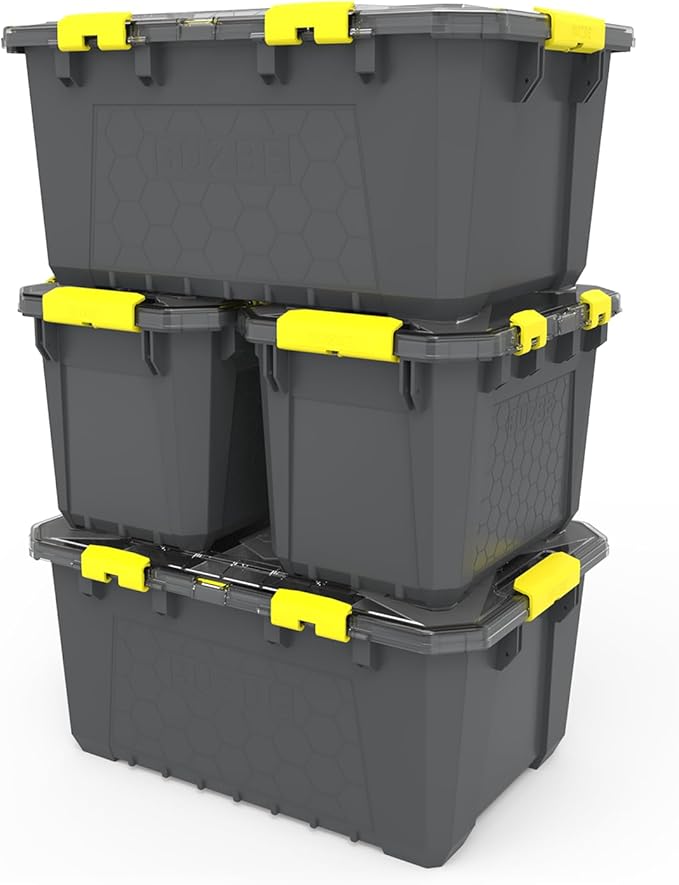 BUZBE Hive 26 Modular Gear Case, Waterproof and Airtight, Stackable Storage Bin with Dividers