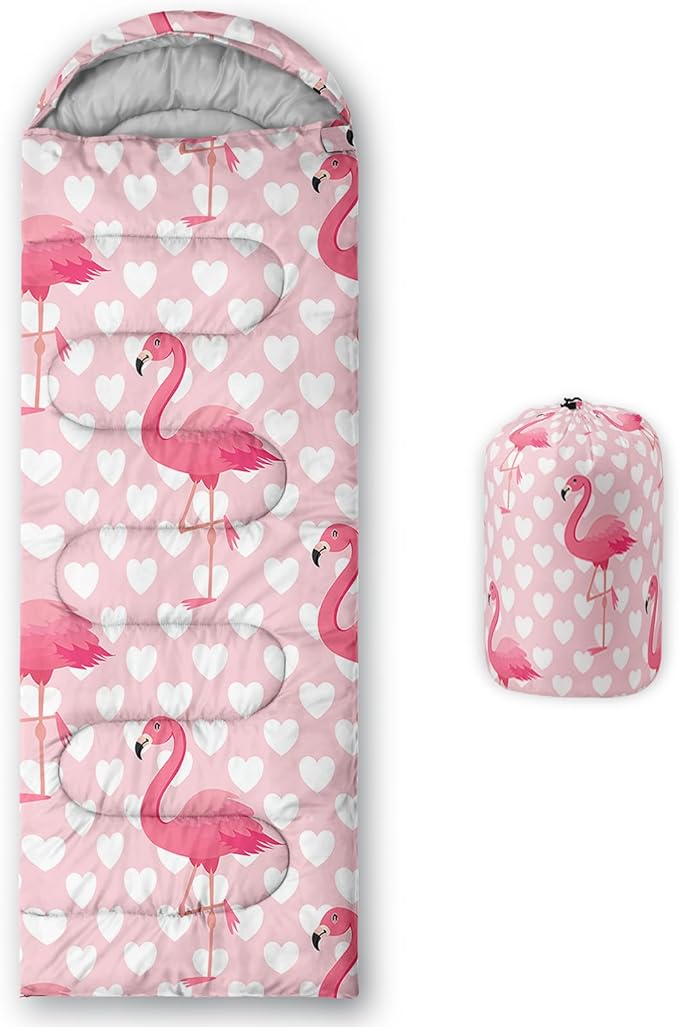 Camping Sleeping Bags Warm & Cool Weather Waterproof Backpacking Sleeping Bag All Seasons Camping, for Adult Kids Boy Girls Camping Gear Equipment, Traveling