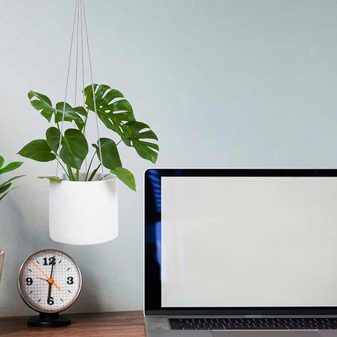 24 Pack 24" 4 Wire Steel Hook Hanger, Wire Plant Hangers for Hanging Baskets, Pot Hangers for Plants for Indoor Outdoor Patio Garden