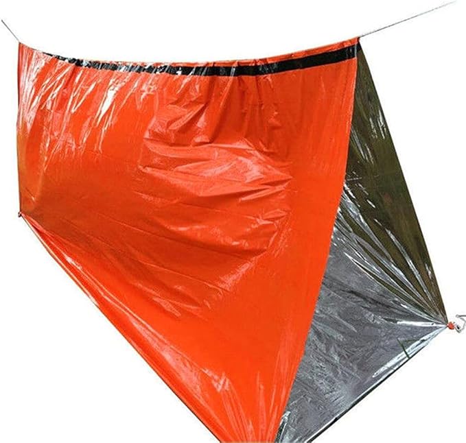 Emergency Sleeping Bag - Lightweight Survival Sleeping Bag Waterproof Thermal Bivy Sack Tent Portable Emergency Blanket Survival Gear for Camping Hiking Outdoor Adventure Activities