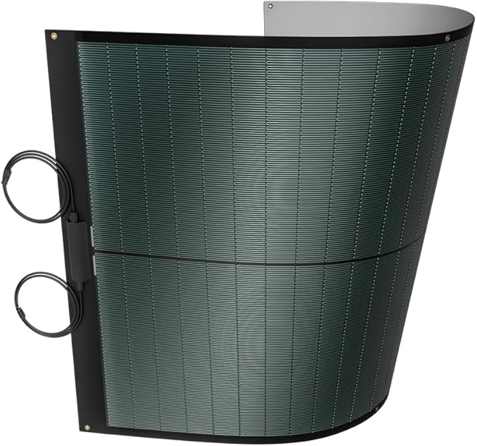 BougeRV Yuma 100W Compact CIGS Thin-Film Flexible Solar Panel, The Most Flexible Solar Panel with Pre-Punched Holes for Easy Installation (Compact Version)*