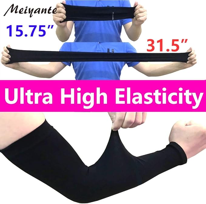 Arm Sleeves for Men Women Work 1 Pair UV Sun Protection UPF Long Sleeves Tattoo Cover Up Sleeves to Cover Arm Sleeves Cooling