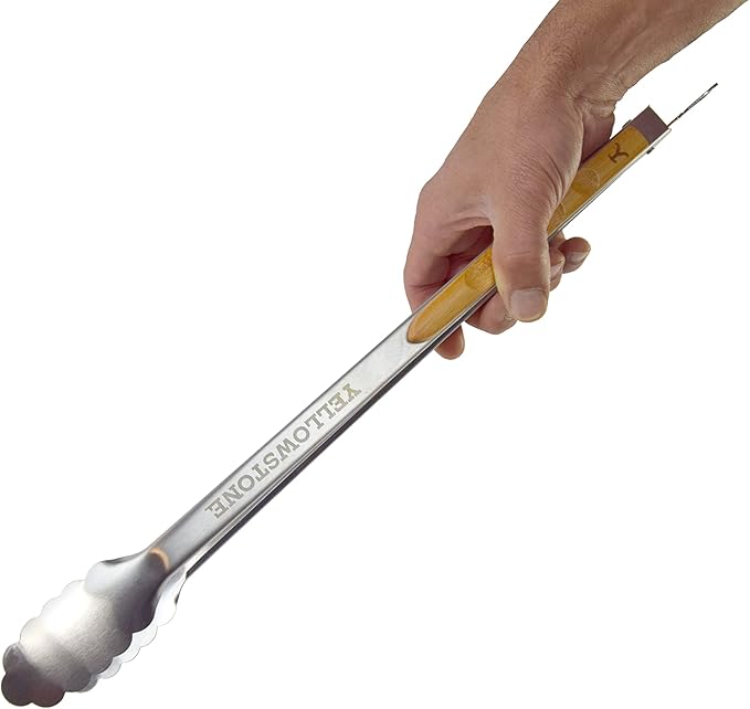 Y Yellowstone BBQ Tool Set - 2 pc Grill Set Includes Spatula and Tongs | Ideal BBQ Grill Accessories Utensils Set | Authentic Yellowstone Merchandise