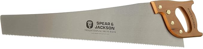 Spear & Jackson 9515K 24" x 7pts Traditional Skew Back Saw, Brown and Silver