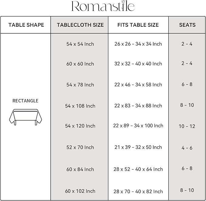 Romanstile Square Vinyl PVC Tablecloth, 100% Waterproof Buffalo Plaid Plastic Table Cloth, Oil Proof Heavy Duty Wipeable Table Covers for Dining/Camping/Picnic/Outdoor - 54 x 54, Grey and White