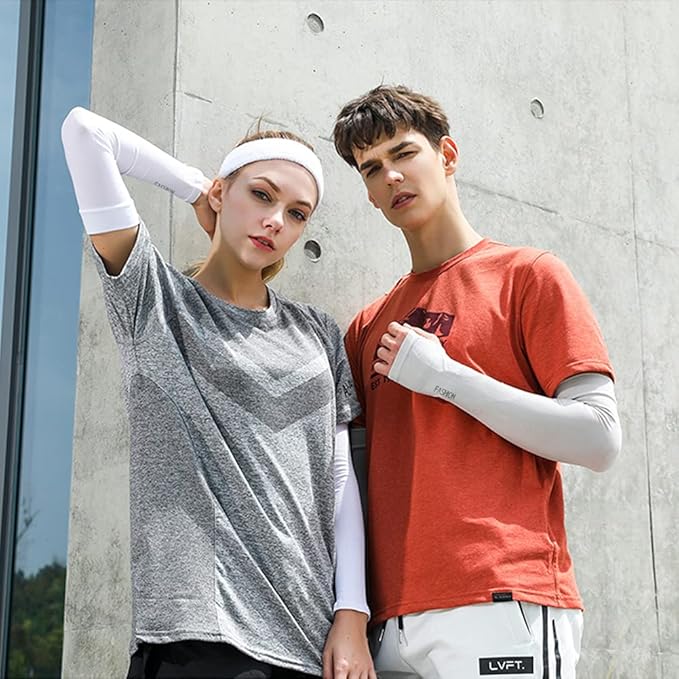 beister 3/6 Pairs UV Cooling Arm Sleeves Sun Protection Unisex for Sports, Cycling, Golf, Running