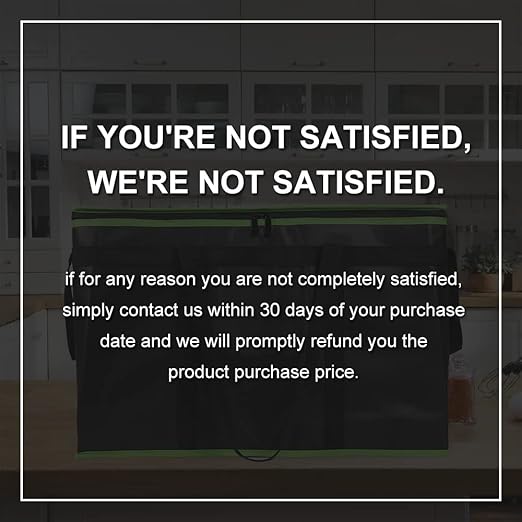 Bodaon 5-Pack Cooler Insulated Food Delivery Bag for Doordash/Uber Eats, XXX-Large Thermal Bags for Catering/Hot Pizza, Travel/Camping/Picnic Basket,Grocery Reusable Warmer Frozen, Black-Green Edge