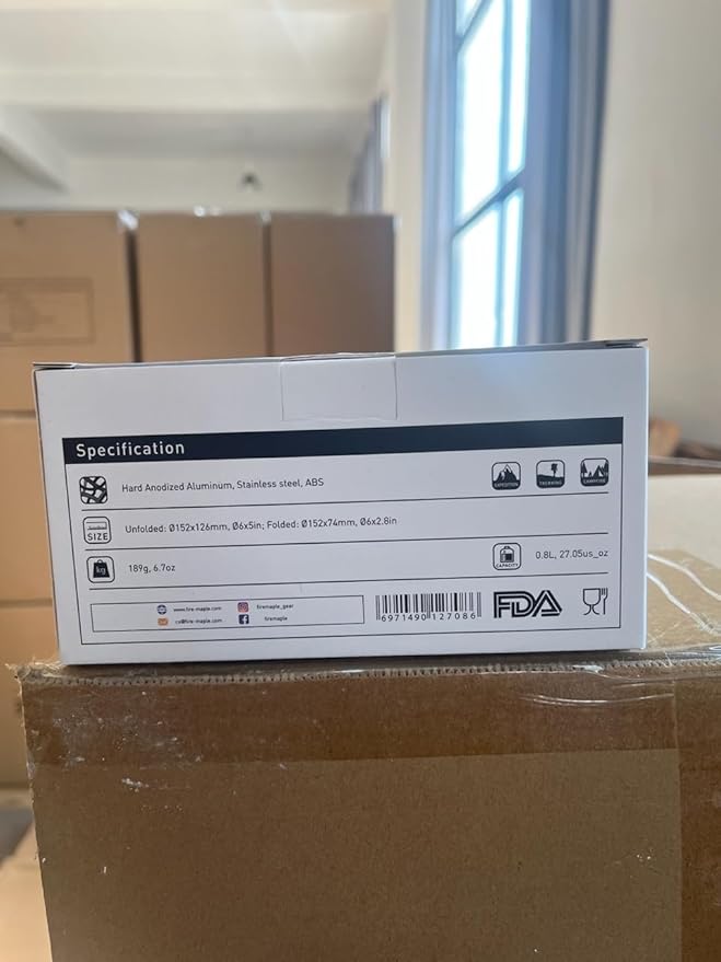 Fire-Maple Feast T3 Camping Kettle | 0.8 Liter Lightweight | Portable Teapot Aluminum for hiking camping