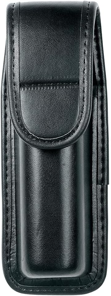 TAFTACFR Molded OC/Mace Spray Pouch, Top Flap Pepper Spray Holster OC/Mace Pepper Spray Black Pouch Hidden Snap(Small for MK3 and Large for MK4)