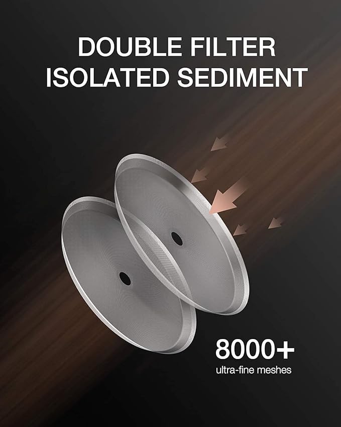 BAYKA 34oz 1 Liter French Press Coffee Maker,Mothers Day Gifts for Mom,Coffee Lover Gift,Heat Resistant Thickened Borosilicate Glass Stainless Steel Brewer,Cold Brew Cafetera Teapot for Kitchen,Copper