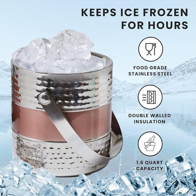 Elementi Lunar Bowl Fire Pit Bundle Outdoor Firepit Set Includes 42” Propane Concrete Firepit, Glass Windscreen, Stainless Steel Cover, Tank Cover, Canvas Cover, Floor Mat, Ice Bucket