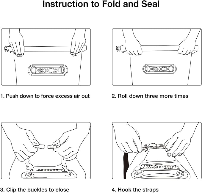 Piscifun Dry Bag, Waterproof Floating Backpack 5L/10L/20L/30L/40L with Waterproof Phone Case for Boating, Kayaking, Fishing