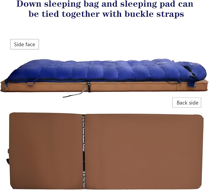 '-10°F 0°F 10°F 15°F Down Sleeping Bag for Adults,800/650 Fill Power,Ultralight Wearable 4 Season Cold Weather Rectangle Sleeping Bag for Camping Hiking,Can be Used as a Down Blanket or Cloak