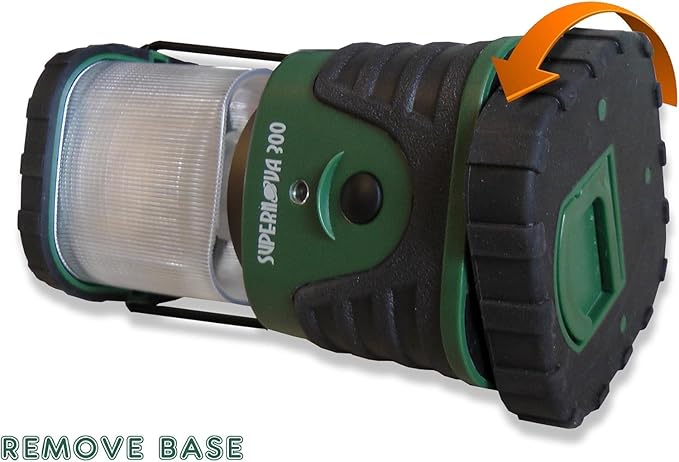 Supernova Battery Powered Lantern, Bright, Long Lasting, Weather-Resistant LED Camping Lantern, Great for Storms, Hurricane Supplies, Survival Kit, Power Outages, Outdoors, & Camping Essentials (300)
