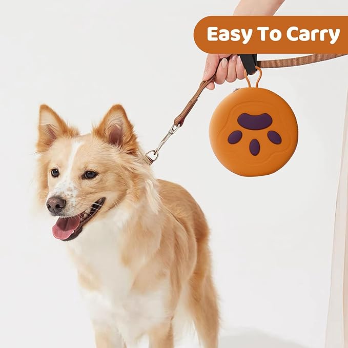 Collapsible Double Travel Dog Bowls -2 in 1 Portable Pet Food & Water Bowls with Zipper Case | Non-Skid Silicone Feeder for Camping, Hiking | Foldable Cat/Dog Bowl for Outdoor Enthusiasts & Travelers