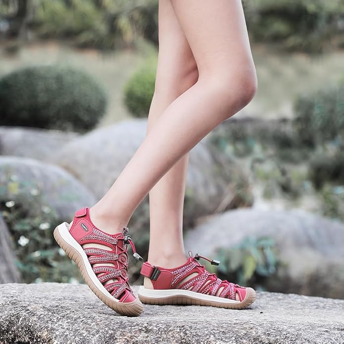 Dannto Women's Closed Toe Hiking Sandals Walking Water Sandal Comfort Athletic Sport Outdoor Sandals