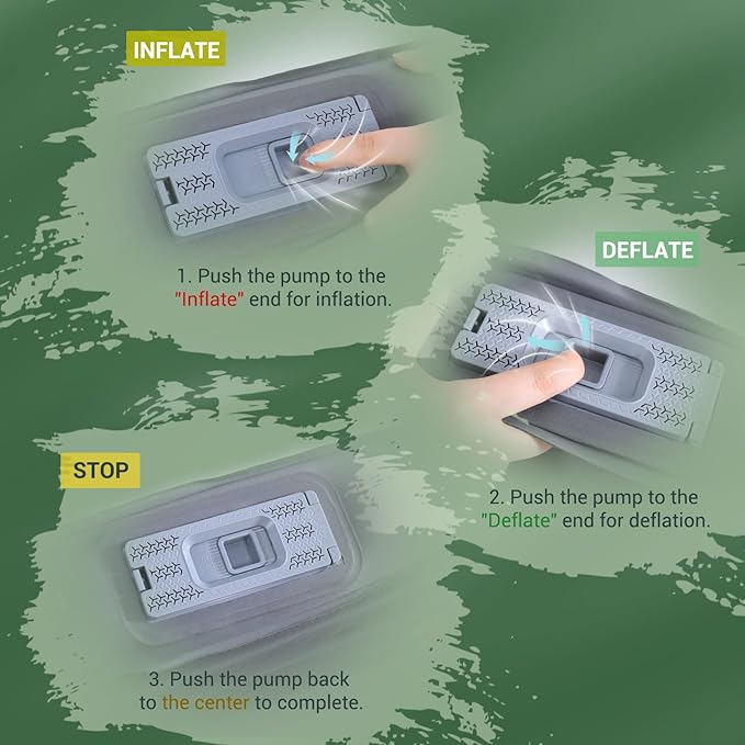 Elegear Air & Foam Self Inflating Sleeping Pad, Built-in Electric Pump 4" Ultra-Thick Memory Foam Camping Mattress with Pillow Camping Pad 4-Season R-Value 9.5 Camp Mat for Car/Traveling - Single