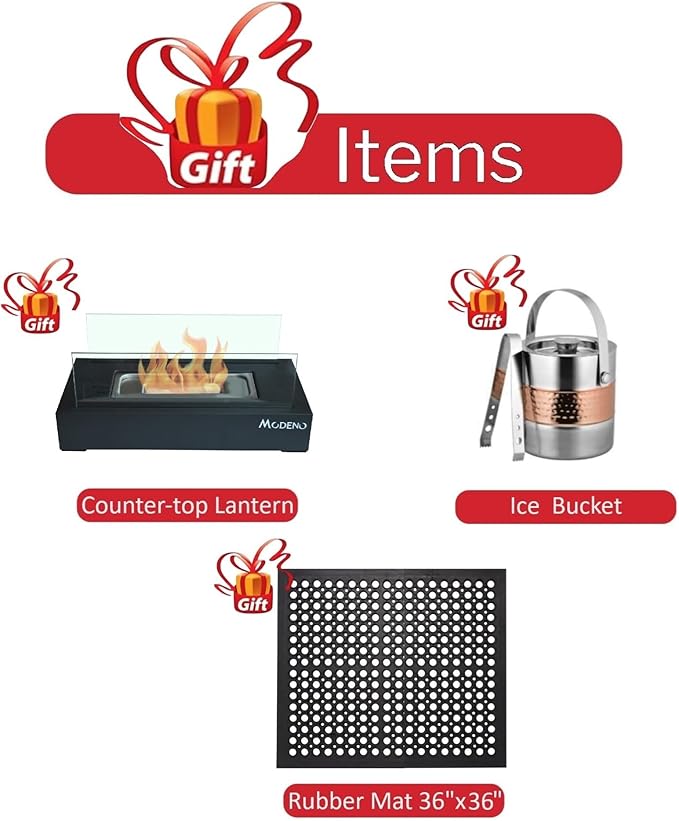 Elementi+ | Bundle Roraima Gas Fire Pit Cast Concrete 40" Square Fire Table, Outdoor Fire Pit Electronic Ignition | Canvas Cover, Fire Glass and Burner Lid Included | Dark Gray | Natural Gas