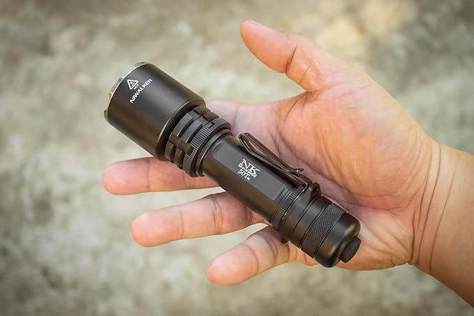 2300 High Lumen Tactical Flashlight, Type C Rechargeable Long Throw Outdoor Flashlights,875 Yards Long Range, IP68 Waterproof Flashlight