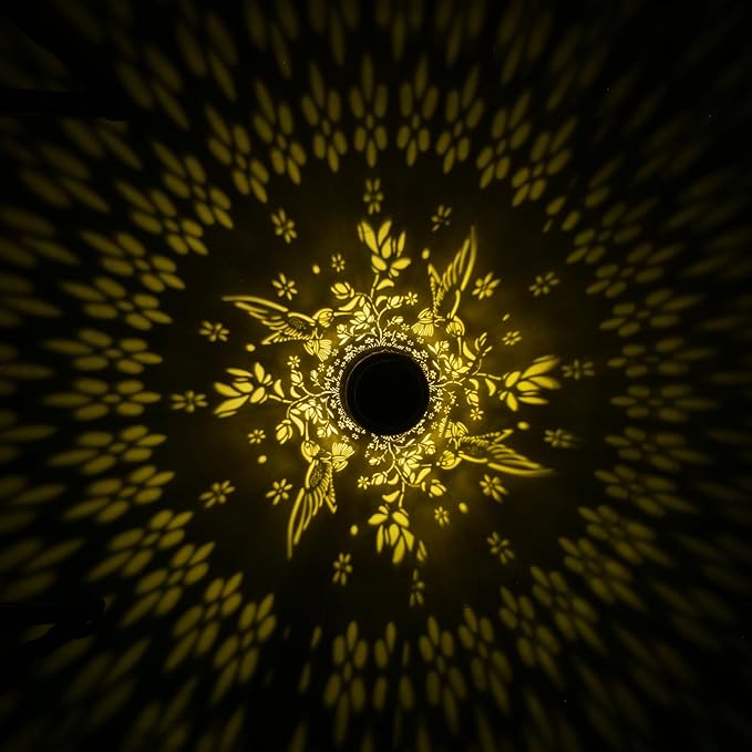 Solar Lanterns Outdoor Waterproof, Hummingbird Garden Decor for Yard Porch Lawn Patio Pathway, Hanging Solar Lights Birthday Gifts for Women Mom Grandma Sister Friend