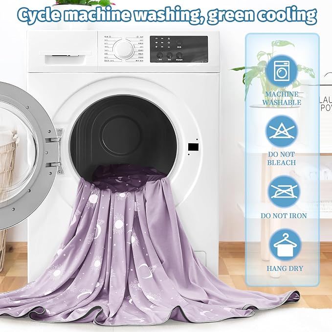 inhand Cooling Blanket Twin Size (60"x80") - Cooled Blankets for Hot Sleepers Lightweight Breathable Summer Blanket for Sleeping Night Sweats to Keep Cool in The Heat -Crimson Purple