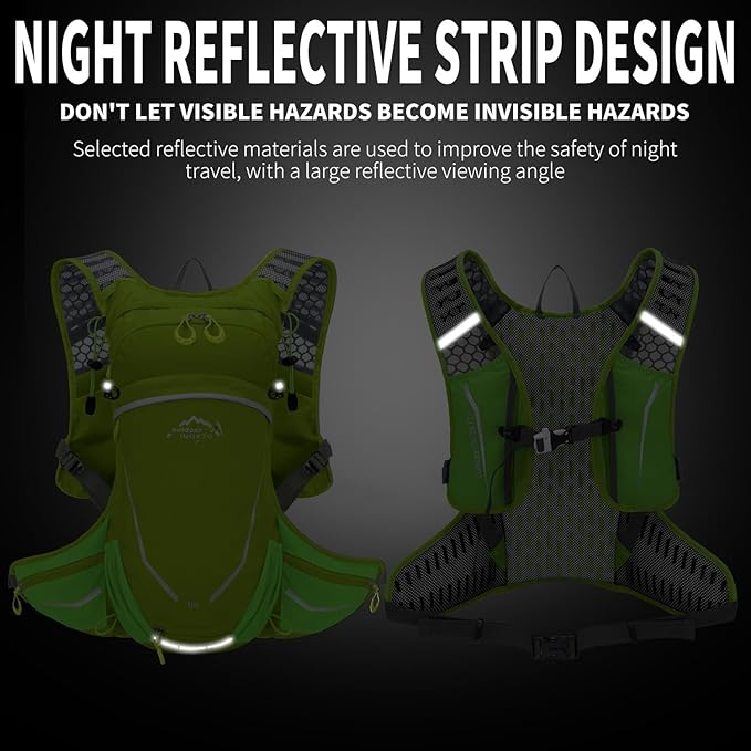 16L Hydration Backpack with Free 2-Liter Water Bladder,The Lightweight Hydration Pack for Cycling, Hiking, Skiing