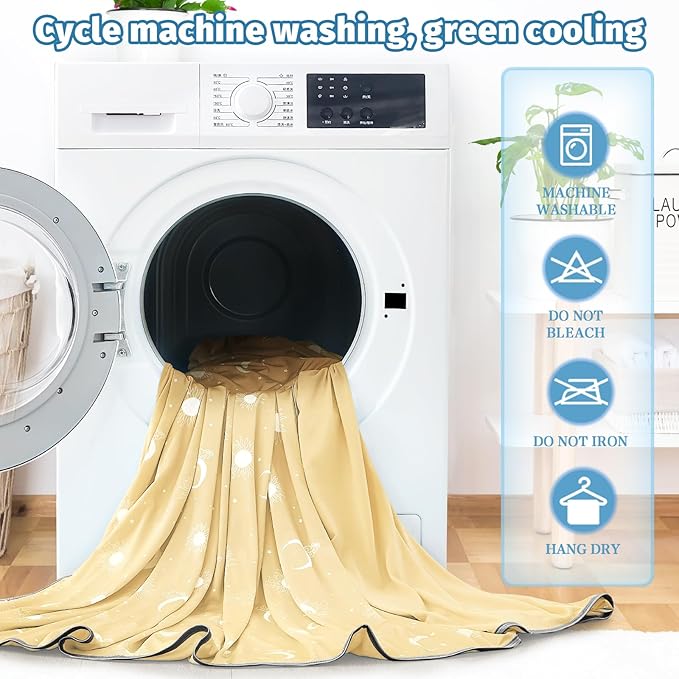 inhand Cooling Blanket King Size (90"x108") - Cooled Blankets for Hot Sleepers Lightweight Breathable Summer Blanket for Sleeping Night Sweats to Keep Cool in The Heat -Beige