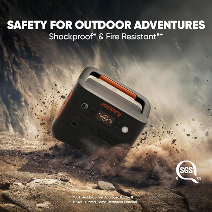 Jackery Explorer 1000 v2 Portable Power Station and 3-Port 102W Fast Charger, 1070Wh LiFePO4 Battery,1500W AC/100W USB-C Output, 1 Hr Fast Charge, Solar Generator for for Outdoor, Camping