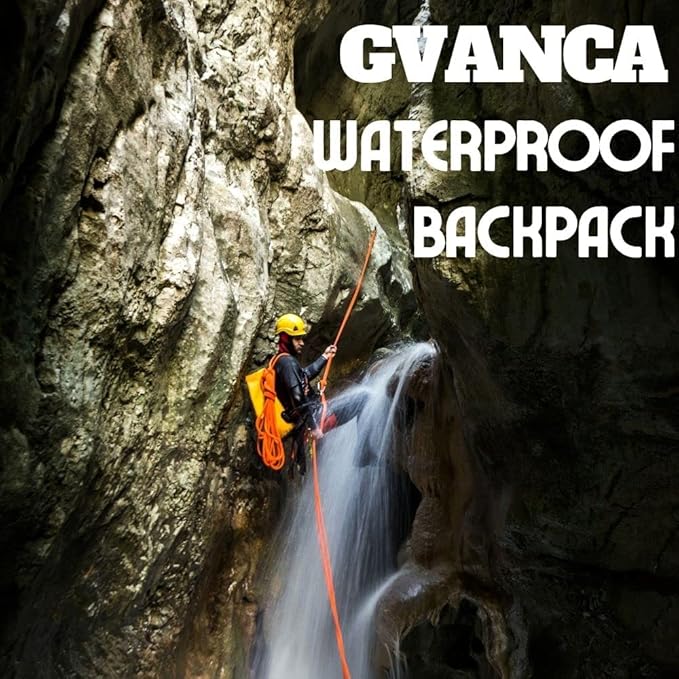 Waterproof Dry Bag Backpack for Kayaking, Roll Top Kayak Dry Backpack, Floating Outdoor Dry Sack Boating Sailing Canoeing Rafting Fishing Camping 85L Yellow