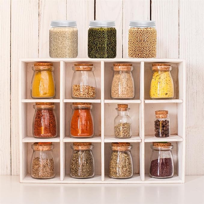 6 Pack 24 Oz Clear plastic jar, Refillable Kitchen Storage Containers, For Kitchen & Household, Aluminum cap.