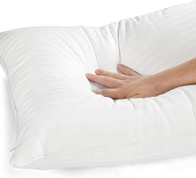 EverSnug Adjustable Pillows for Sleeping, Cooling Support, Set of 2 (Queen, Down Alternative)