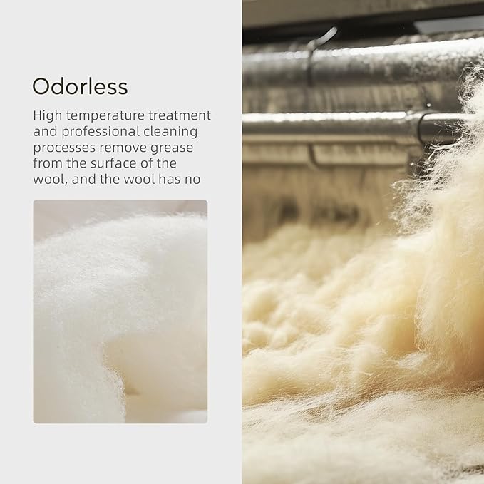 100% Wool Blanket, 48" x 62", Warm, Thick, Washable, Military Wool Blanket, Great for Camping, Outdoors, Sporting Events, Survival Kits