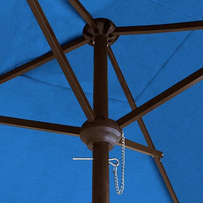 EliteShade USA 10-Year-Non-Fading 6x6Ft Square Market Umbrella Patio Outdoor Table Umbrella with Ventilation, Royal Blue