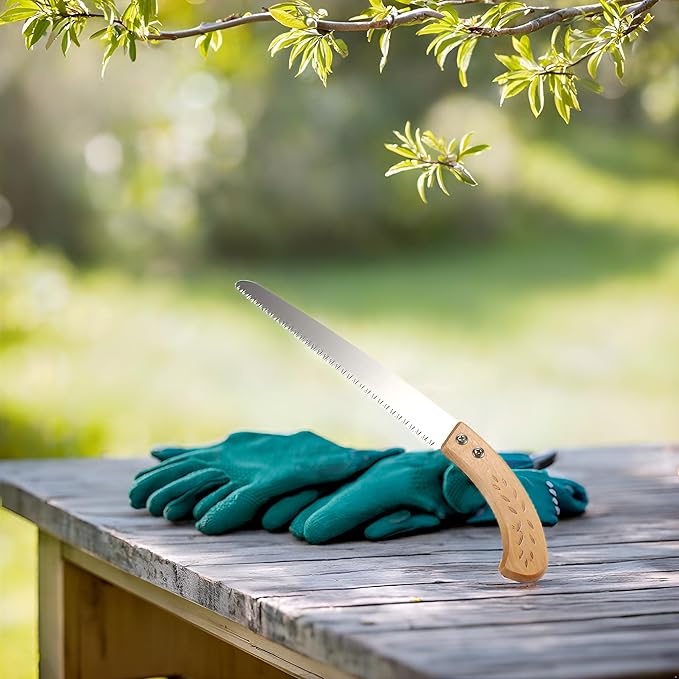 Hand Pruning Saw Household Garden Pruning Saw Survial Hand Saw Tool for Garden Trimming Wood Camping Tree Branches Trimming