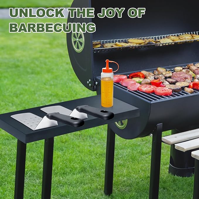 6pcs Griddle Accessories Kit, Heavy Duty Stainless Steel Griddle Tools Spatulas Set for Blackstone - Commercial Grade Flat Top Grill Accessories - Great for Outdoor BBQ