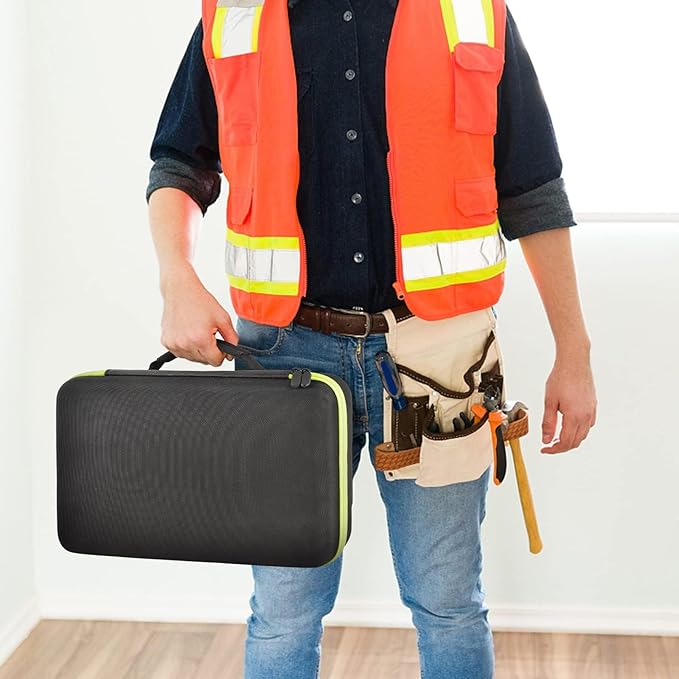 Case Compatible with Ryobi ONE+ 18V Lithium-Ion 4.0/3.5/3.0/2.0/1.5 Ah Compact Batteries. Storage Carrying Holder for 18-Volt Battery Charger. Organizer Container with 6 Dividers (Box Only)