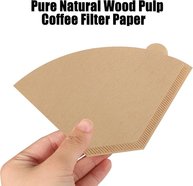 100 Count Coffee Filter #2, 2 Cone Coffee Filters Unbleached Natural 2 Cone Filters Paper Compatible with Drip and Pour Over Coffee Maker