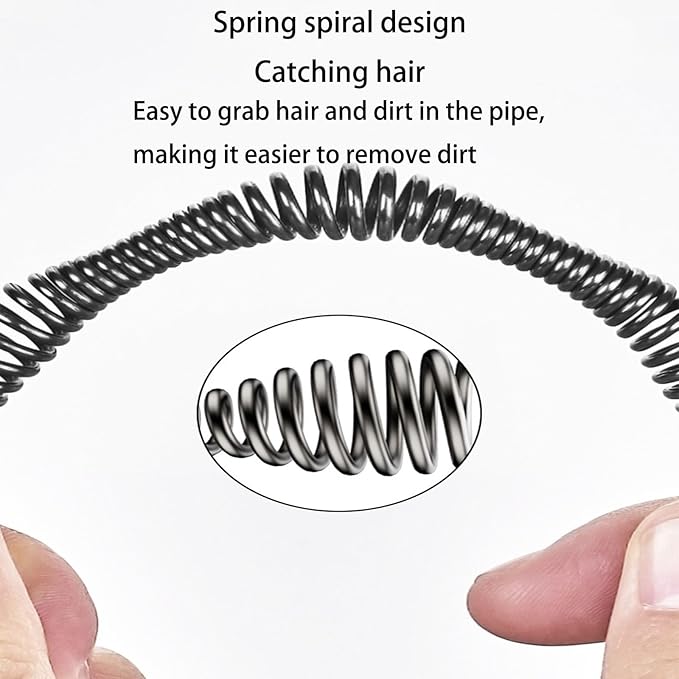 Drain Snake Drill,Drain Auger,33 ft. Drain Drill Drain Clog Removal Tool for Bathtub Drain, Bathroom Sink, Kitchen Cleaning (Black)