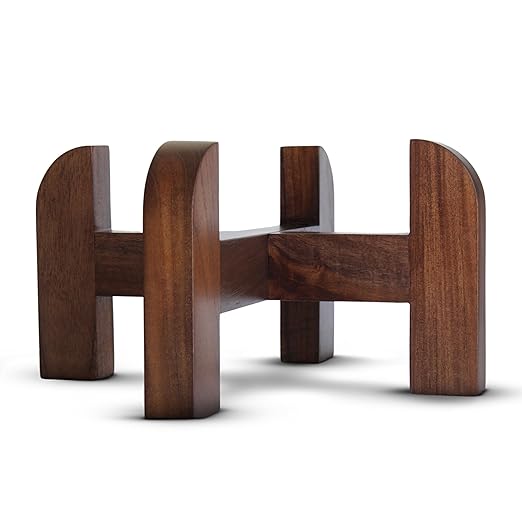 2.25 Gallons NSF Certified AISI 304 Stainless Steel Water Filter with 2 Smart Carbon (Black) Filters, 2 POSTreat Steel Fluoride Removal Elements, Free Water Spigot & Teak Wood Stand