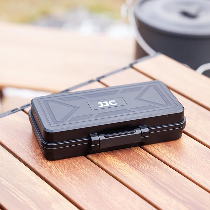 JJC Camera Battery & SD Card Case for 3 Camera Batteries, 6 SD Cards, 5 CFexpress Type A Cards, 6 CFexpress Type B or XQD Cards, Water-Resistant & Anti-Shocked DSLR Battery SD Card Holder