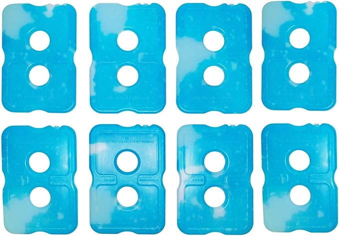 Healthy Packers Ice Packs for Lunch Boxes & Coolers - Freezer Packs - Original Cool Pack | Cooler Accessories for Beach, Camping & Fishing | Slim & Long-Lasting Reusable Ice Pack for Cooler