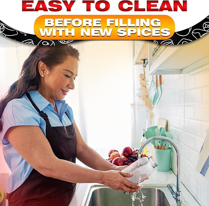 2 Pcs Large Seasoning Shaker – 32oz Large Seasoning Containers with Dual Shake Lids for Spices and Herbs, Transparent Design with Wide Mouth for Easy Filling, Durable Odor-Resistant Plastic Material